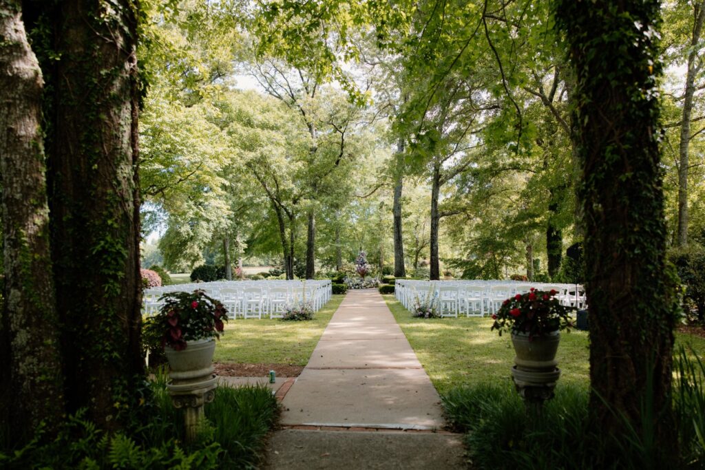 Spring Lakeside Georgia Garden Wedding